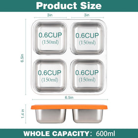 SUMERX stainless steel snack containers resist rust and odors for daily use.