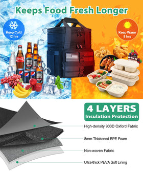 SumeStar Insulated design with four-layer system preserves warmth and freshness.