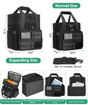 SumeStar Front/back pockets and multiple storage options improve organization.