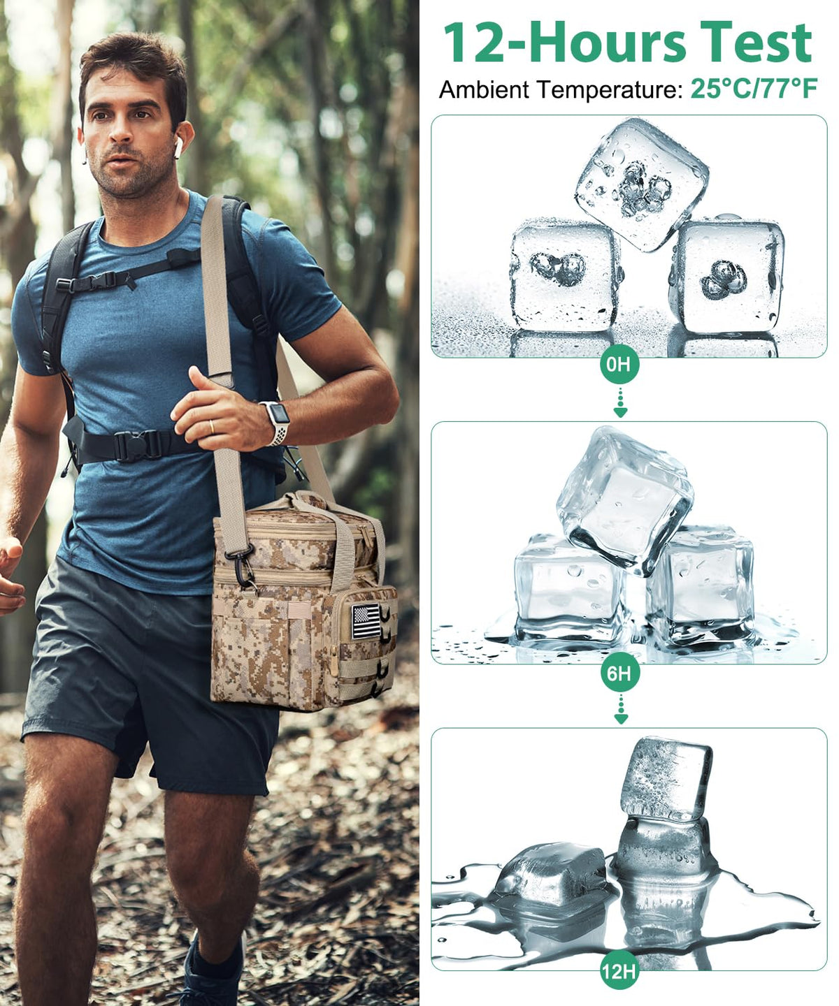 SumeStar lunch bag with multiple pockets for easy organization.