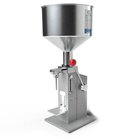 Sumeve A03 Pro manual filler with hopper for precise, mess-free liquids.