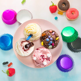 Sumind blue foil cupcake liners brighten muffins for seasonal gatherings