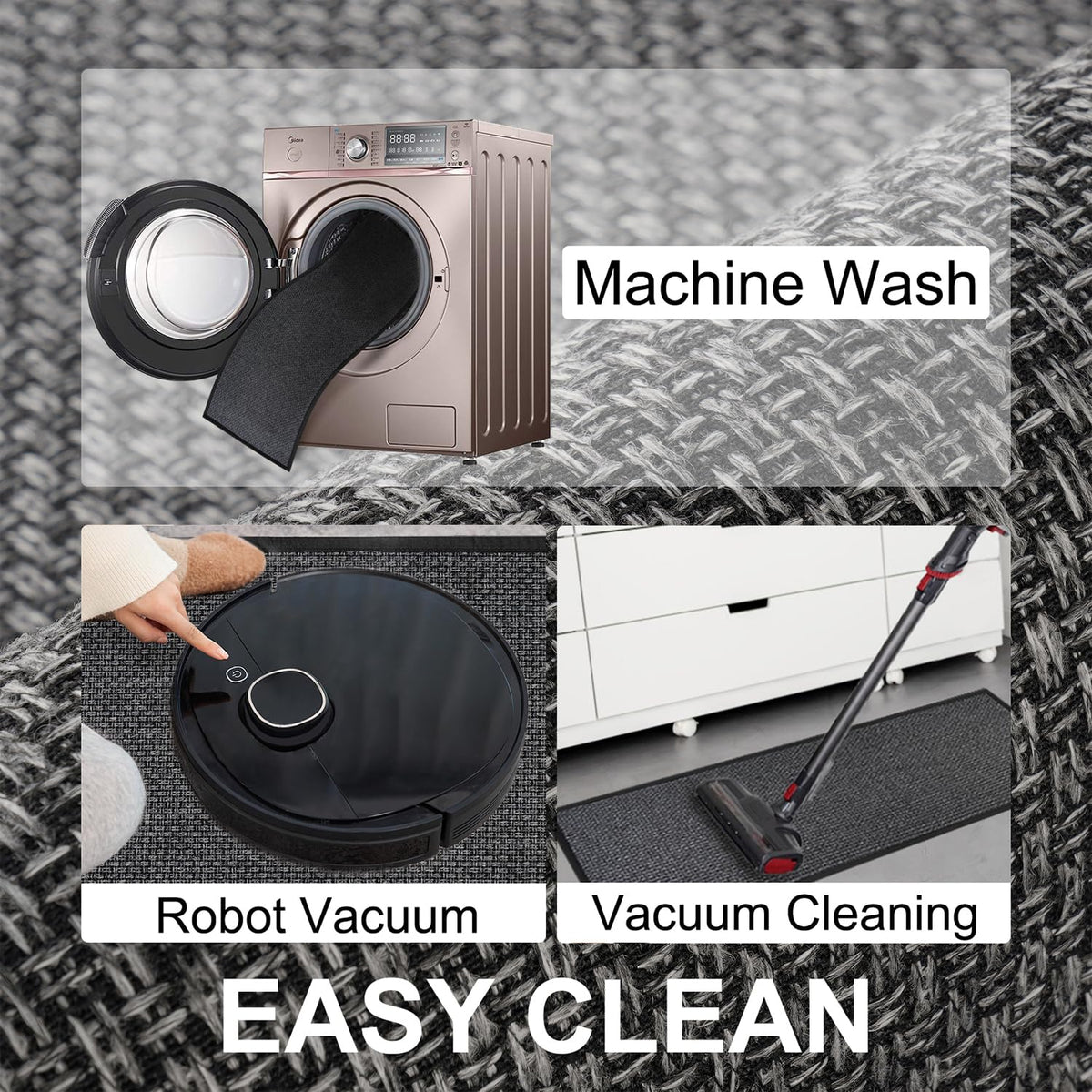 SUMLANS 2-piece set kitchen mats for versatile configurations