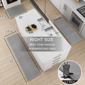 SUMLANS absorbent surface traps spills for a cleaner kitchen.