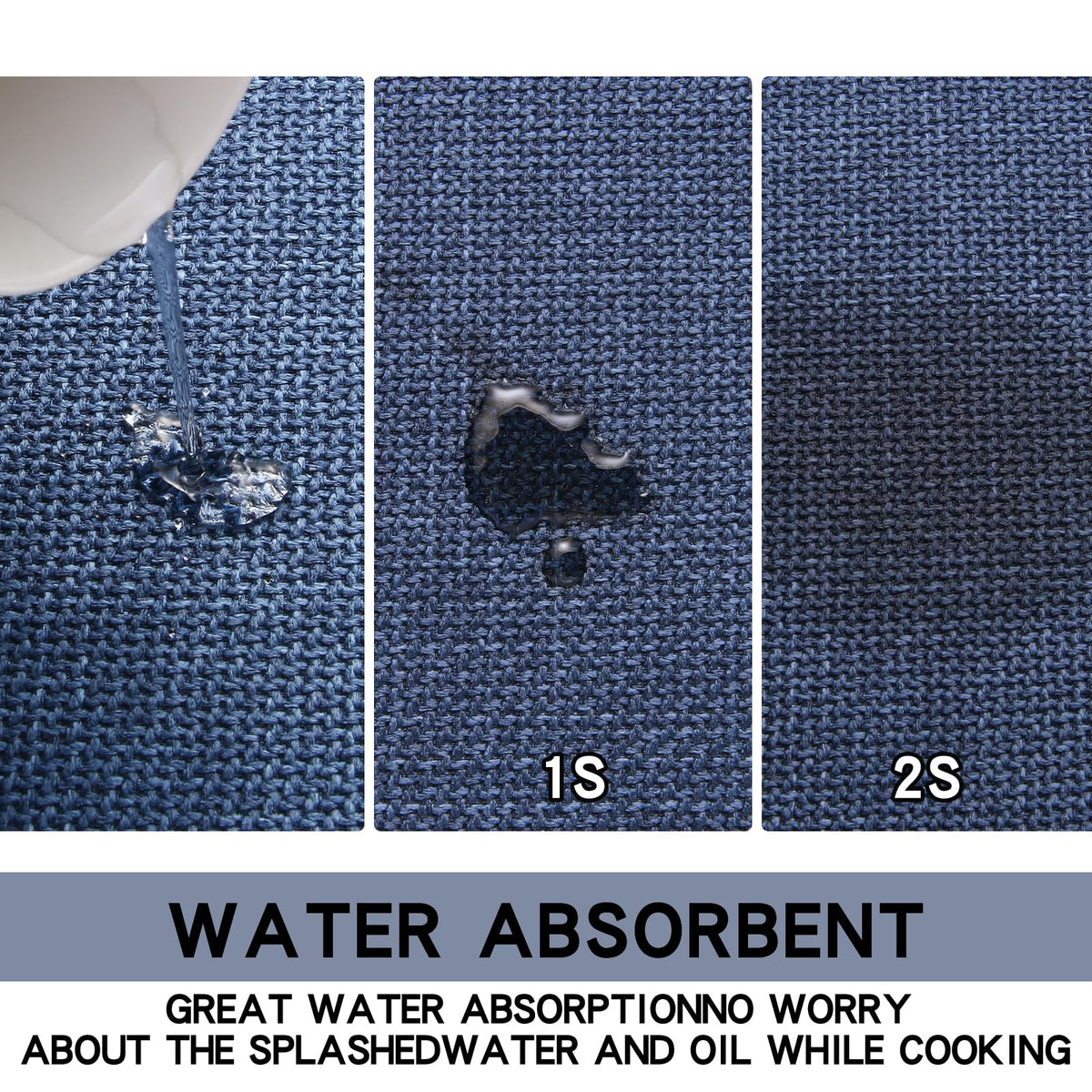 SUMLANS kitchen mat anti-slip-on-hardwood maintains grip on wooden floors.
