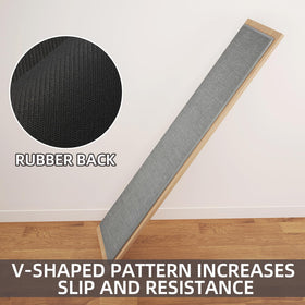 SUMLANS durable, stain-resistant mat protects floors in high-traffic areas.