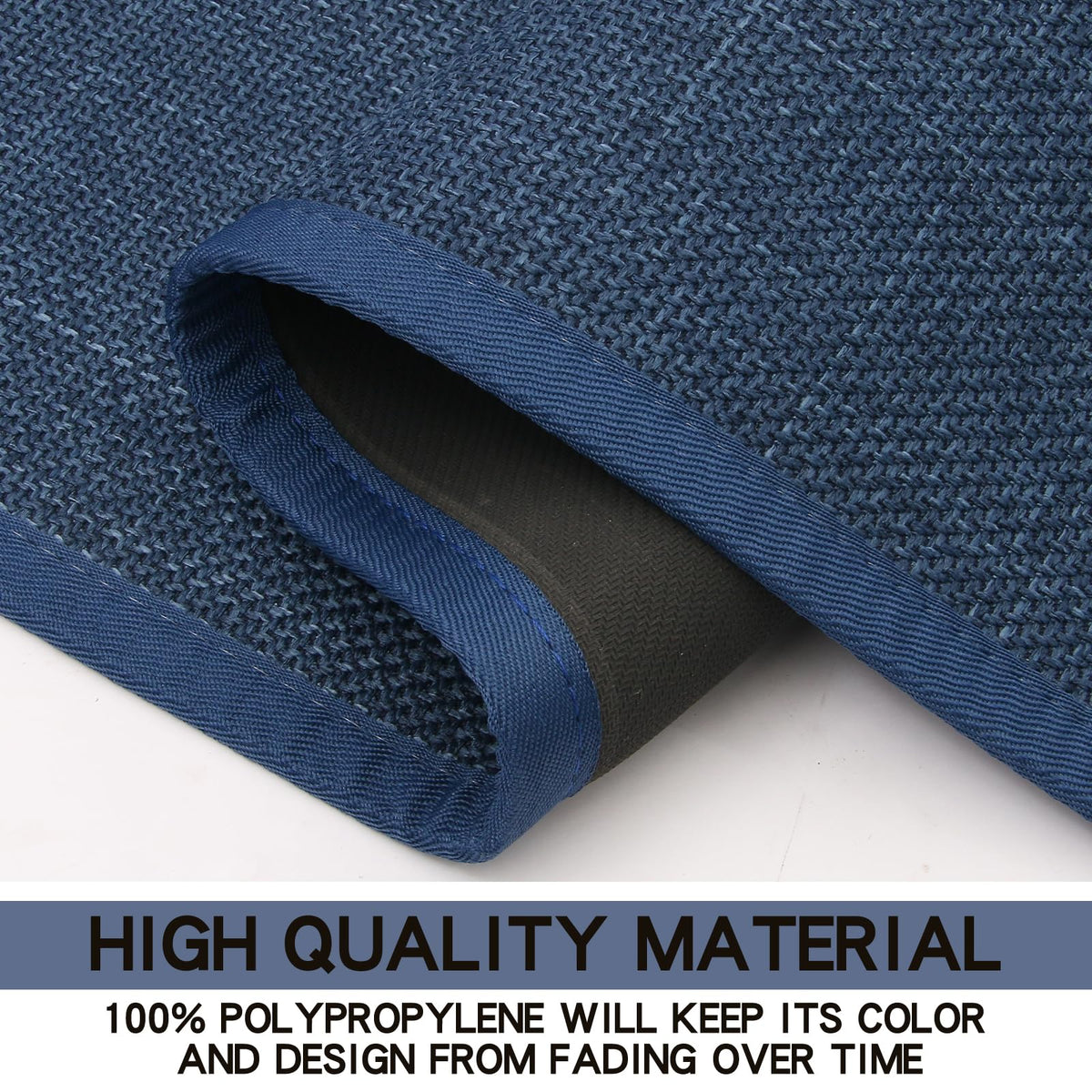 SUMLANS kitchen mat stain-resistant-fabric stays cleaner between uses.