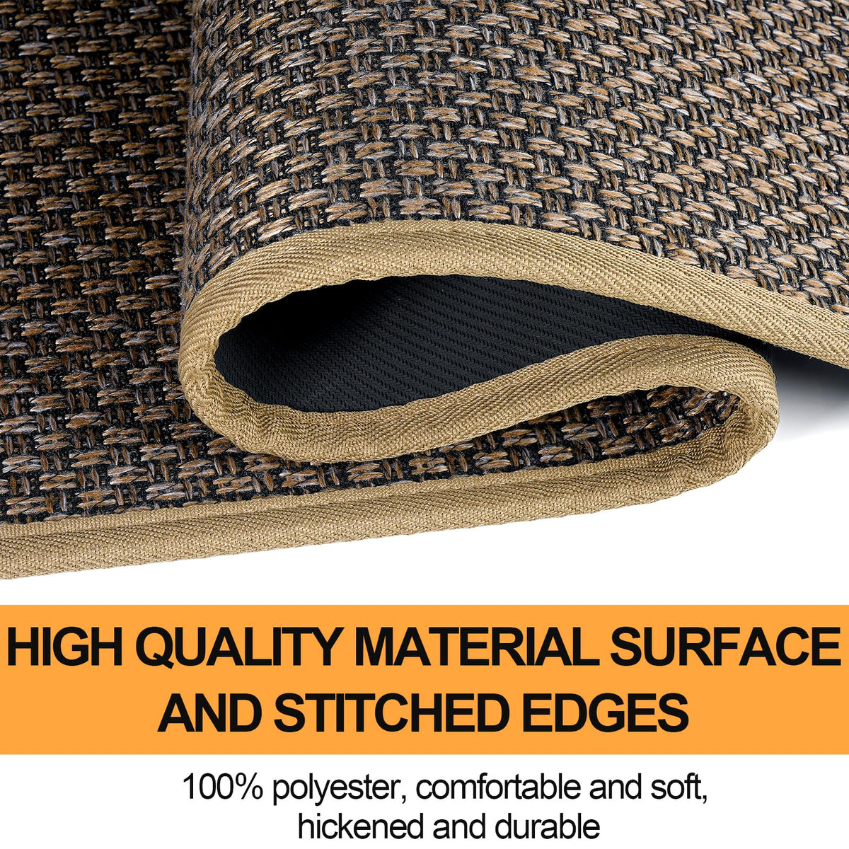 SUMLANS stain-resistant kitchen mat resists oils and sauces for easy cleaning.