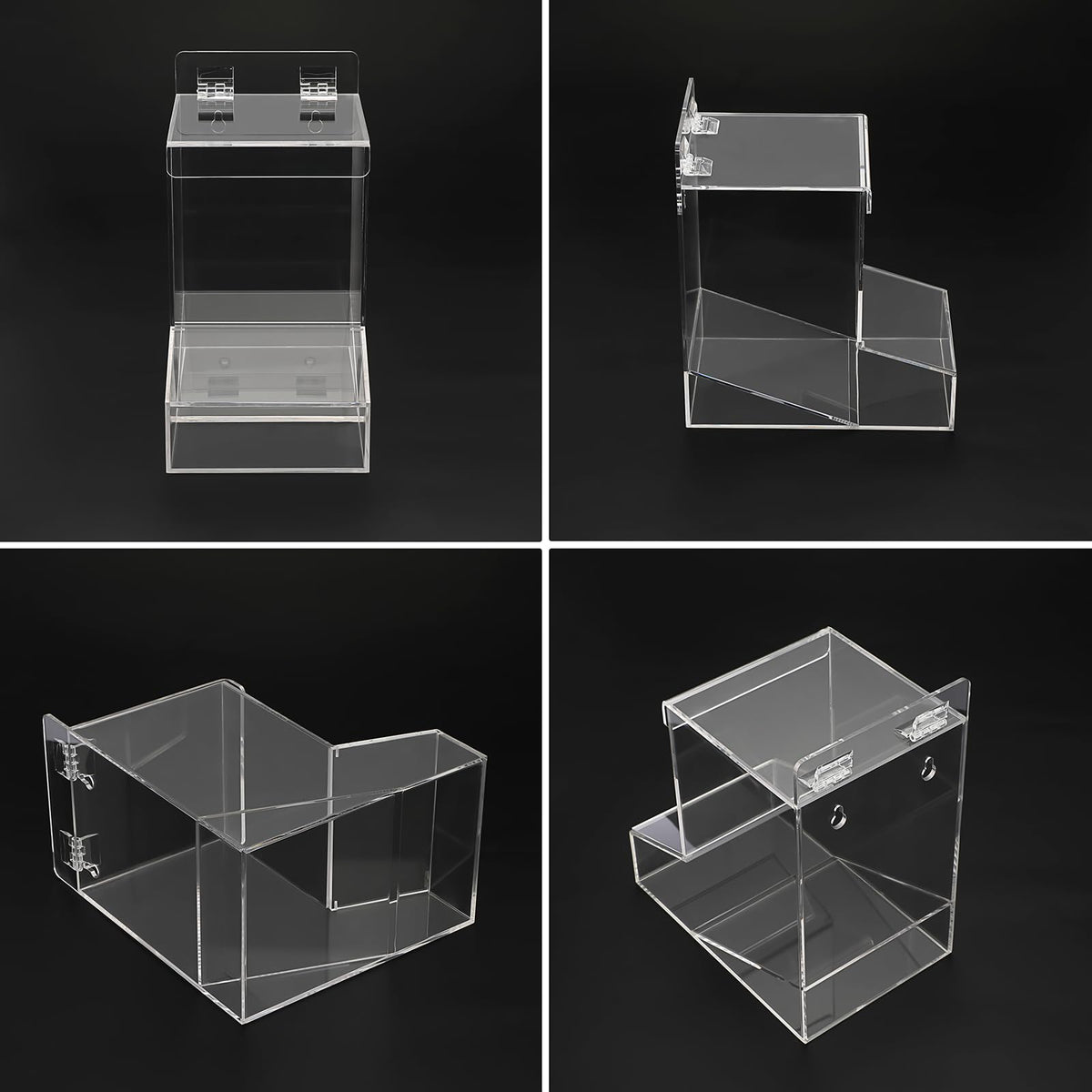Sumnacon acrylic earplugs dispenser ensures easy, dust-free access.