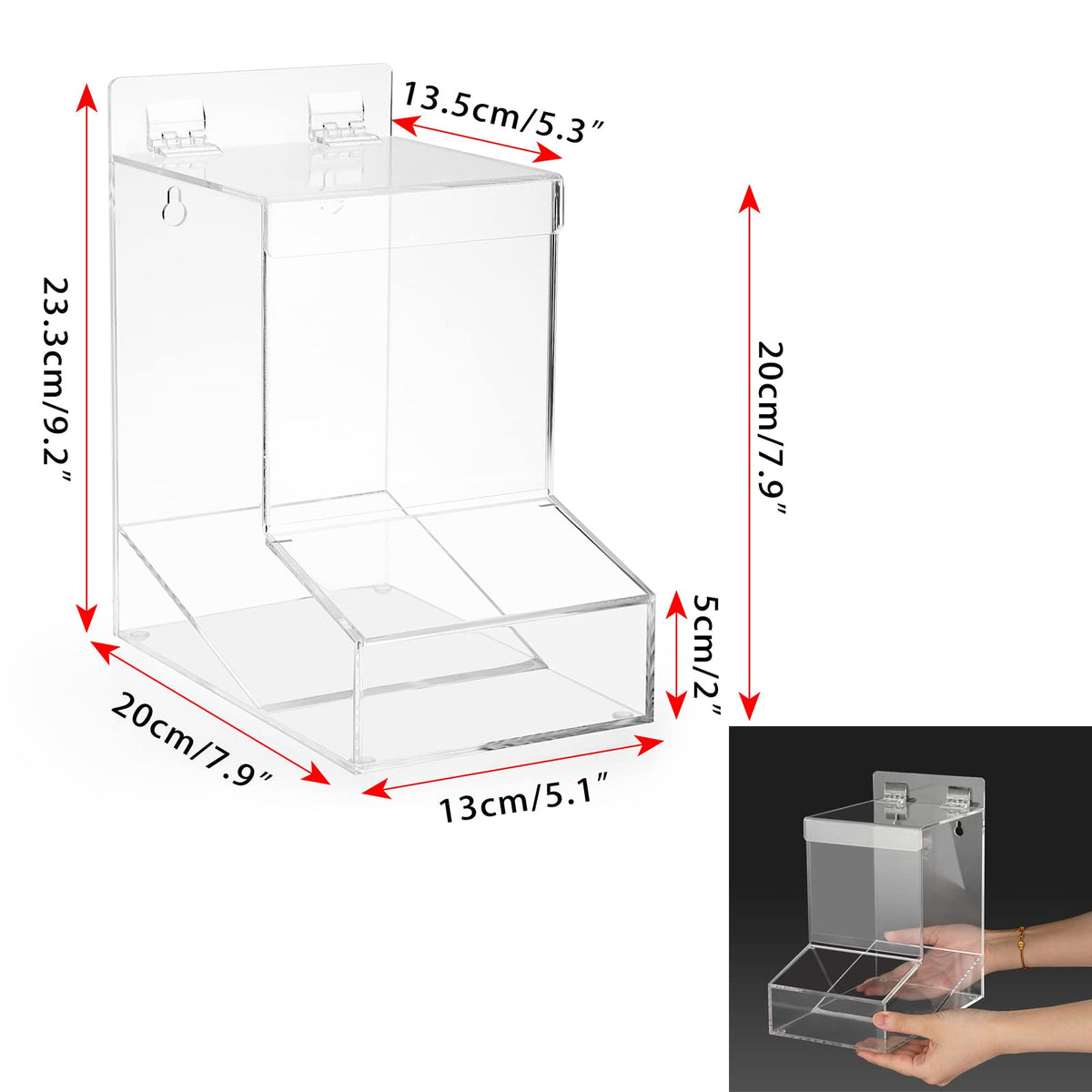 Sumnacon acrylic hairnets organizer offers tidy storage at a glance.