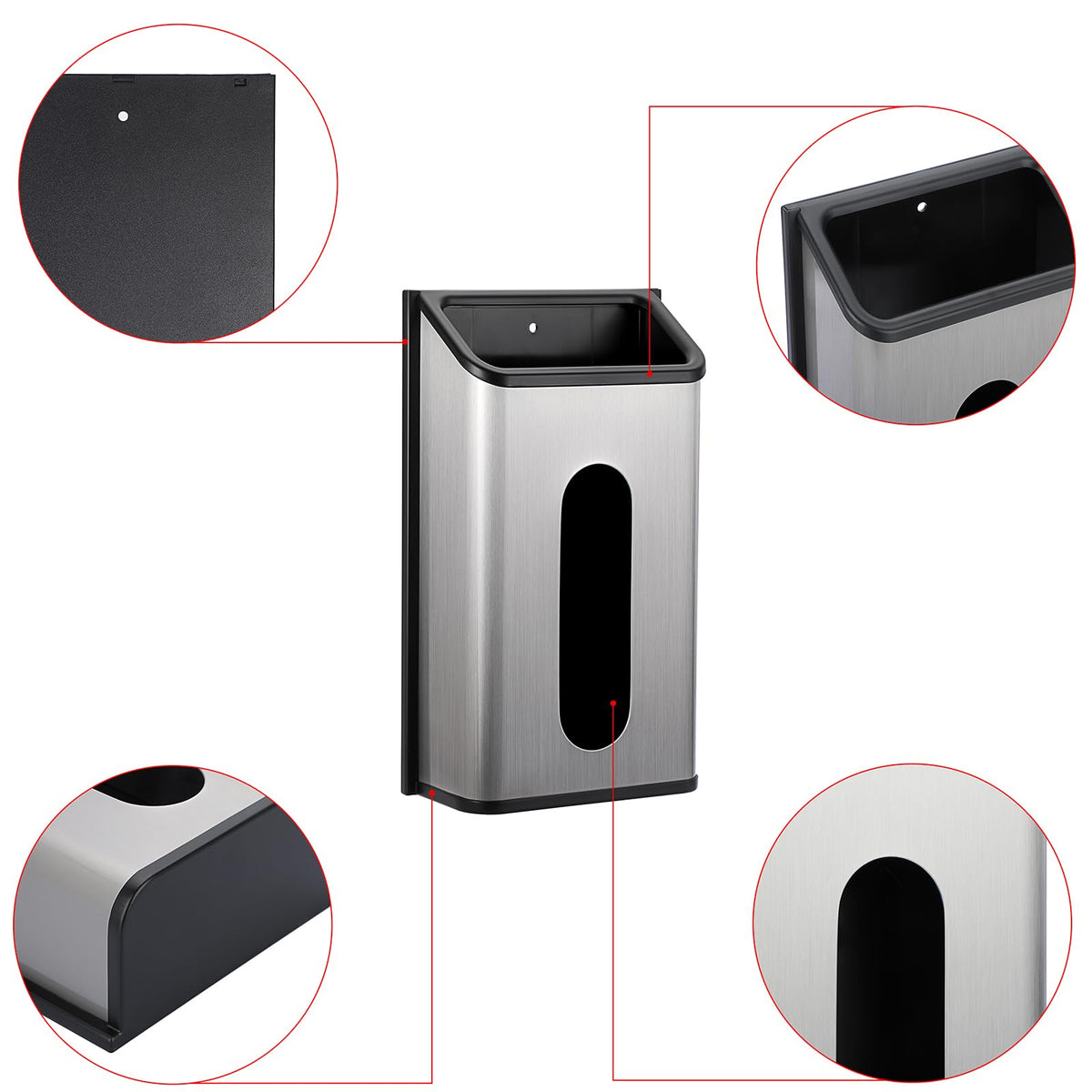 Sumnacon refrigerator-back bag holder saves countertop space and improves reach.