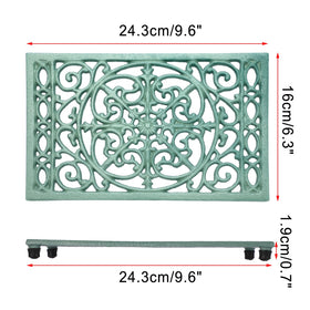 Sumnacon trivet green on table protects surfaces from hot dishes