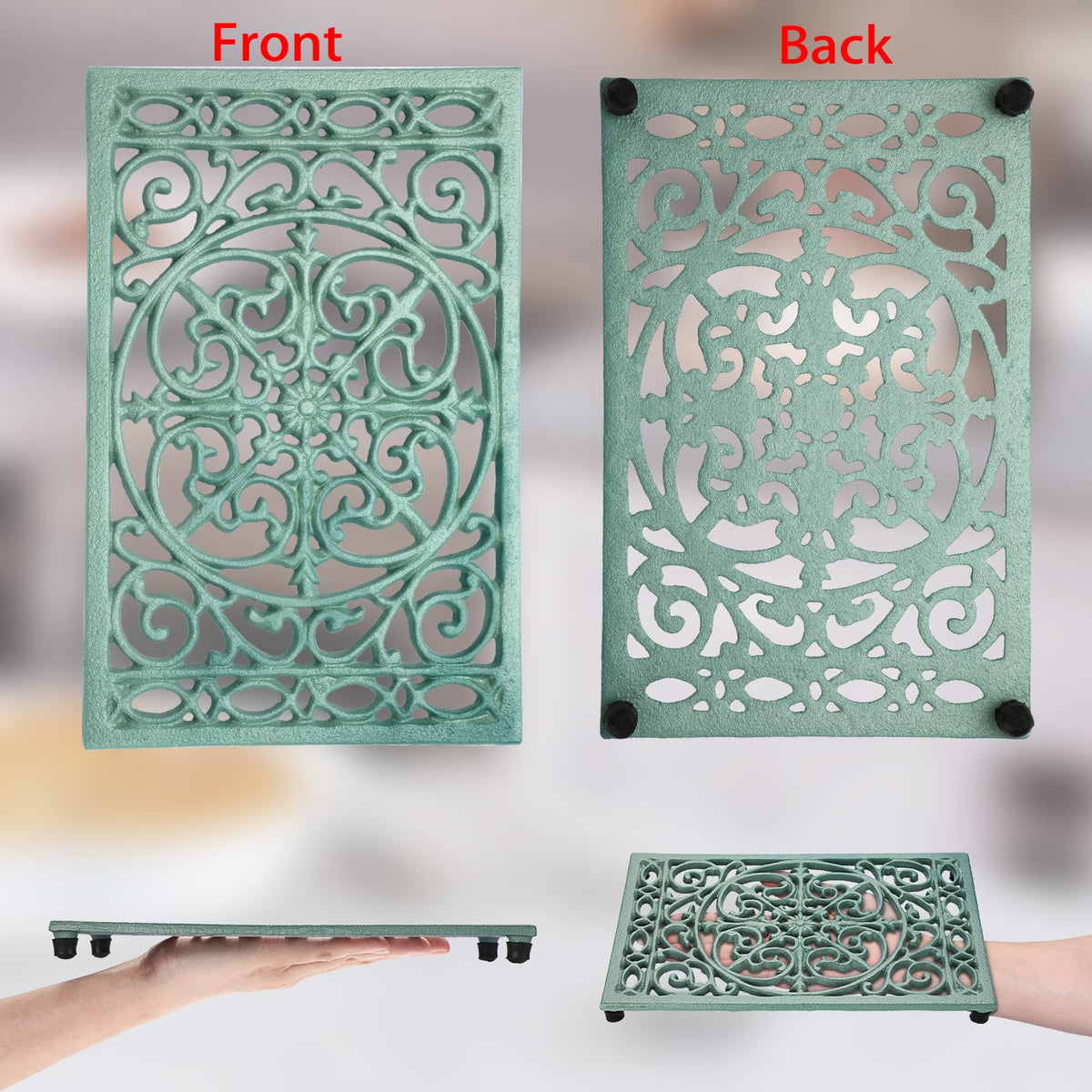 Sumnacon trivet green two-pack showcases value and twin protection