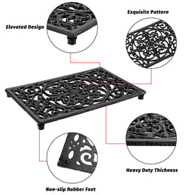 Sumnacon vintage-style trivet functions as table mat or drying pad