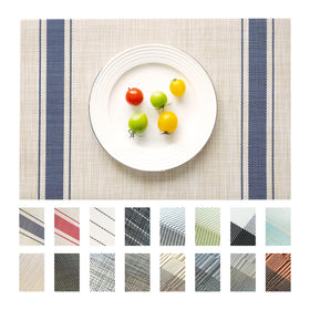 SUMYMERY placemats woven 6-pack in khaki blue, suitable for everyday dining.