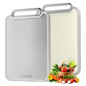 Sumzzz 2-in-1 cutting board meat side, durable surface for raw prep and handling