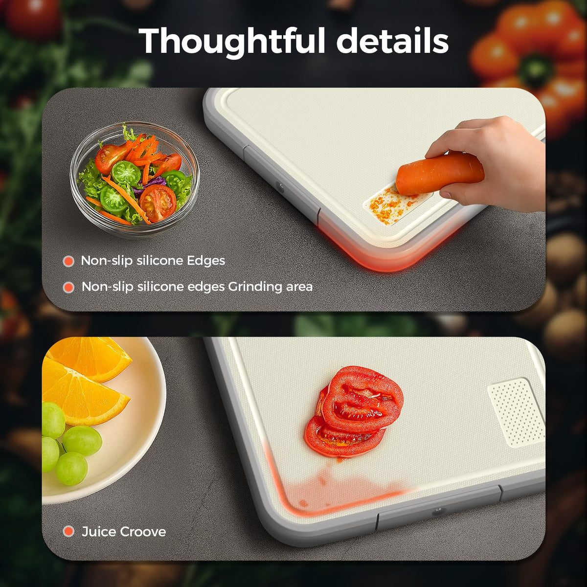 Sumzzz cutting board is easy to clean and durable for daily use.
