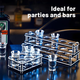 SUN GKOTTA clear glass shot glasses for elegant, timeless presentation
