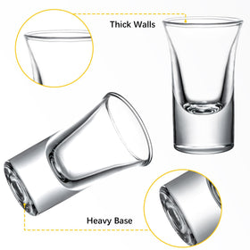SUN GKOTTA lead-free crystal shot glasses offer crisp clarity and safe reuse