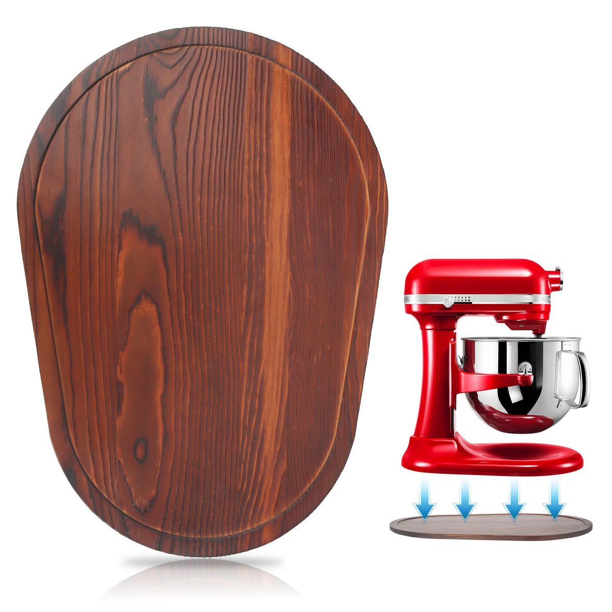 Easy-clean bamboo surface resists stains during kitchen tasks