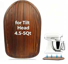 Sun3drucker bamboo slider for KitchenAid 4.5-5 Qt mixer, guiding movement on the counter