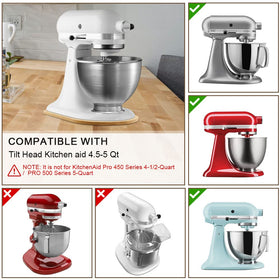 Slider in action under a tilt-head KitchenAid mixer for effortless movement