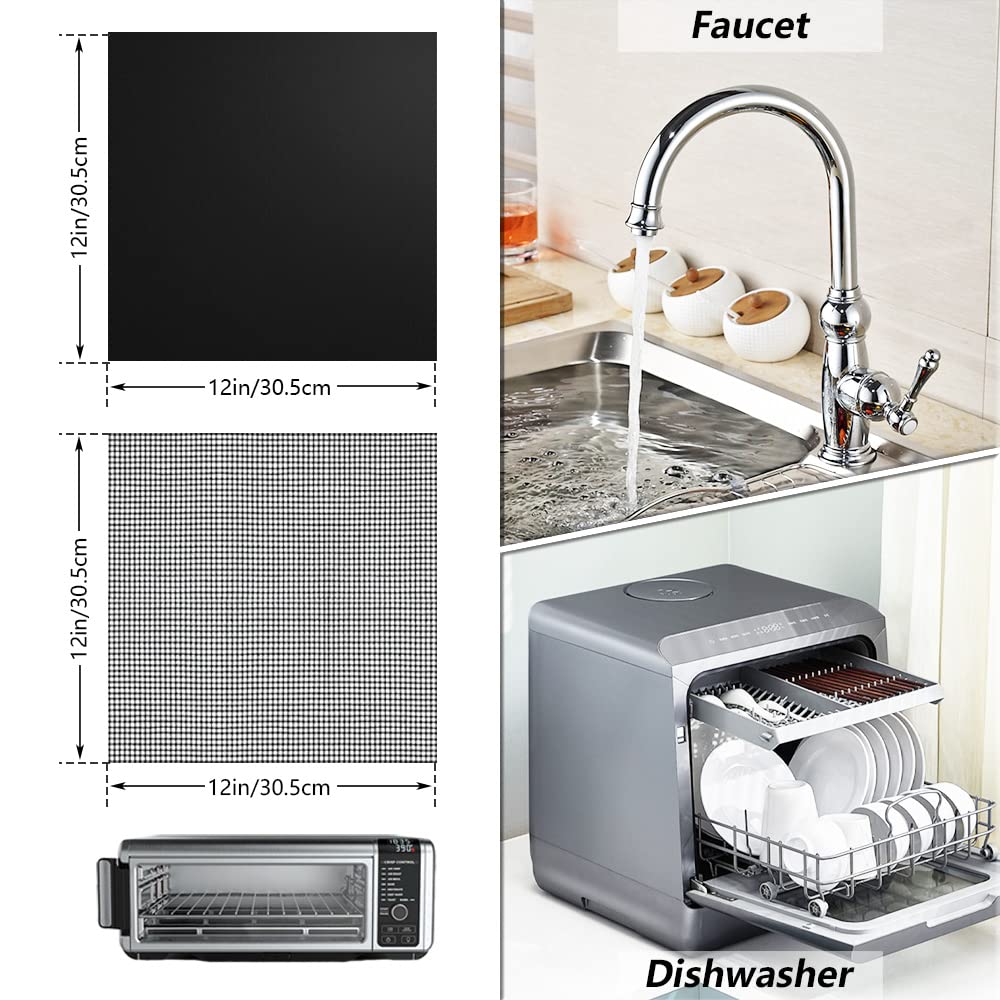 Sun3drucker oven bottom liner mat reduces mess and cleanup after baking