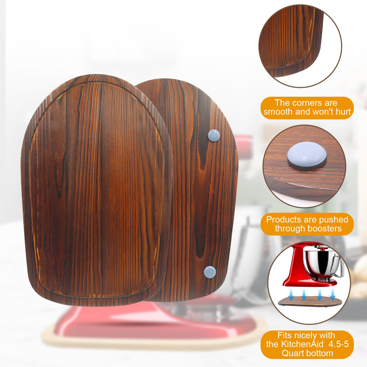 Portable sliding caddy for KitchenAid 4.5-5 Qt, easy push and pull relocation