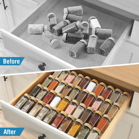 Suneerplay Acrylic Spice Organizer on the counter
