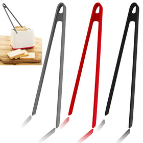 Sunenlyst 3-piece silicone toast tongs for safe handling without scratching cookware