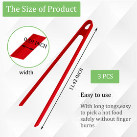 Sunenlyst anti-slip silicone tongs offering secure grip on food