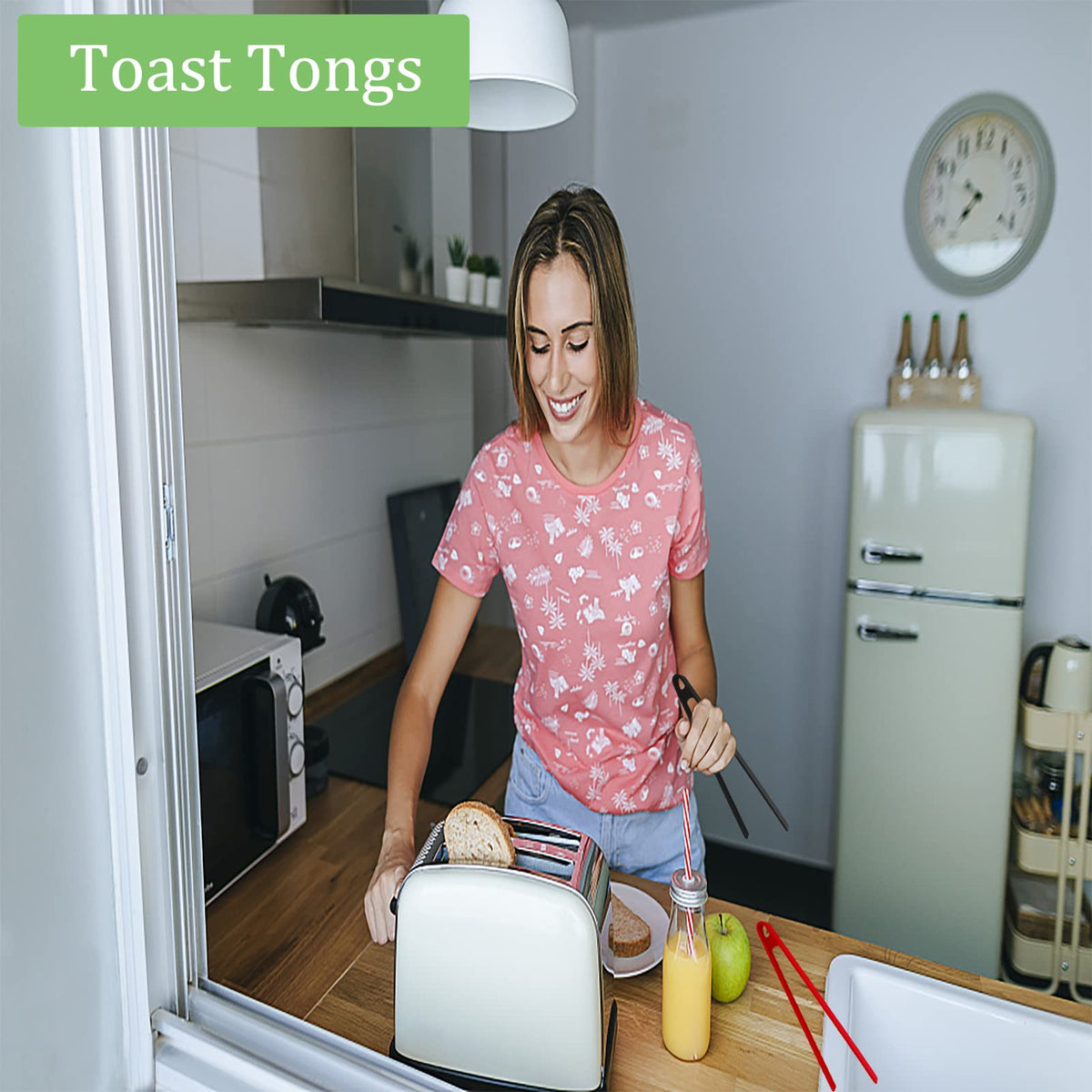 Sunenlyst food-grade silicone tongs safe for everyday cooking