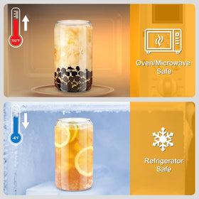 Sungwoo 16oz ice coffee cups with straw set, perfect for everyday use.