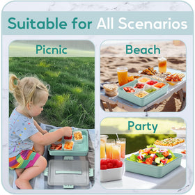 Sunhanny Snackle Box clear lids let you see contents at a glance.