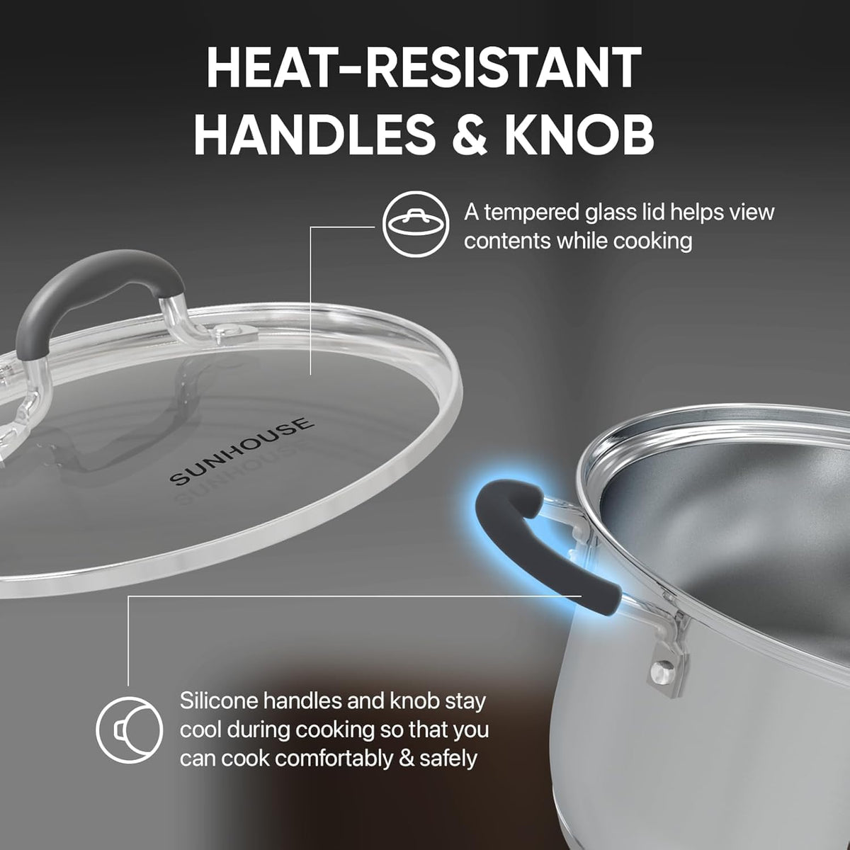 Sunhouse two-tier design empowers simultaneous steaming and simmering.