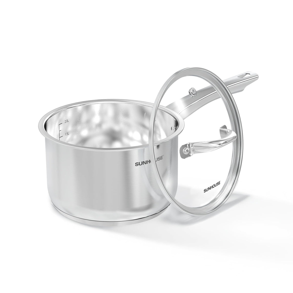Sunhouse 3-quart saucepan with induction base for even heating and versatile cooking