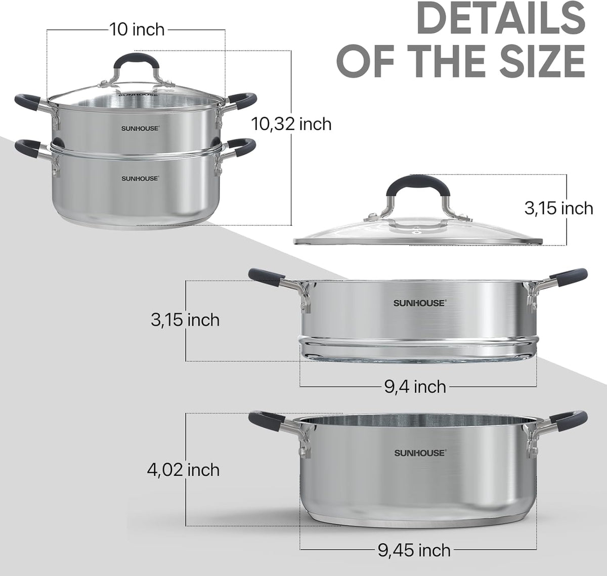 Sunhouse dishwasher-safe design for easy cleanup after meals.