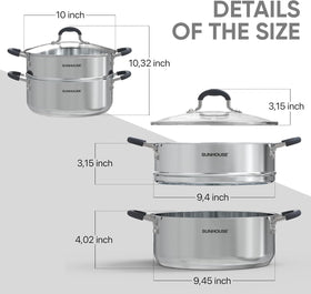 Sunhouse dishwasher-safe design for easy cleanup after meals.