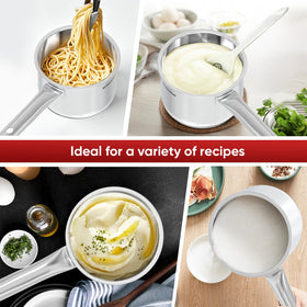 Sunhouse even-heat bonded base reduces hot spots for sauces and grains.