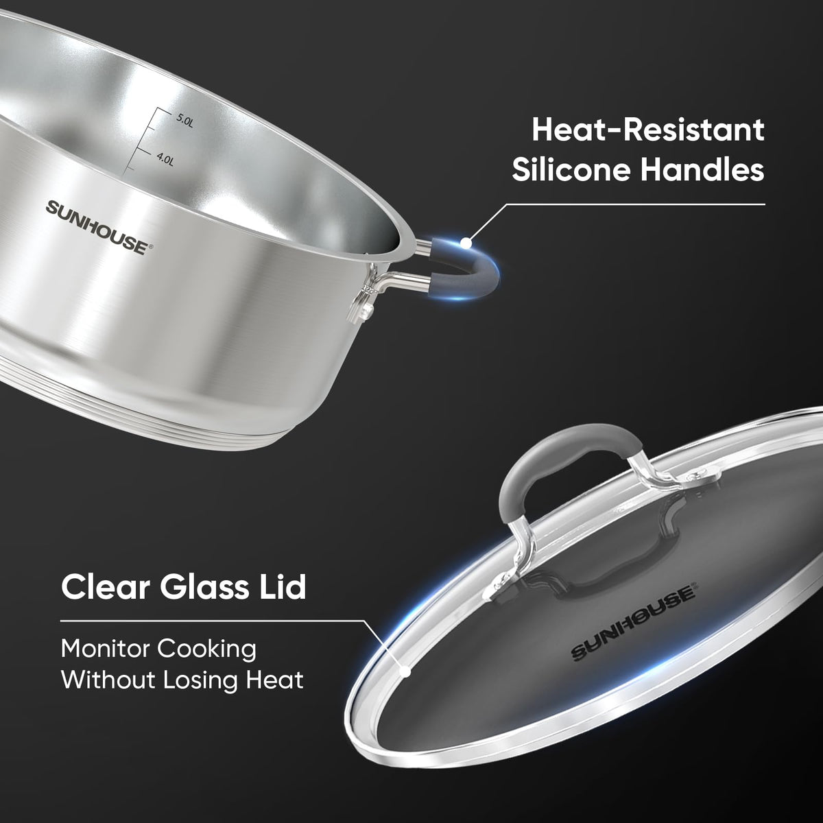 Sunhouse steamer pot with vegetables steaming to preserve nutrients.