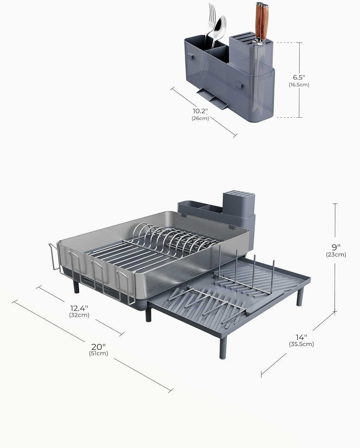 SUNLY flexible-mount design lets the caddy mount on any side.