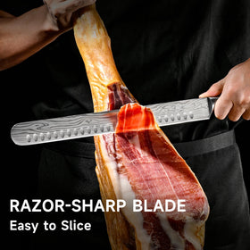 Gift box packaging from Sunnecko carving knife set for a stylish presentation.