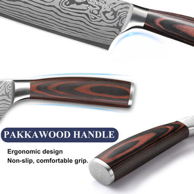 Sunnecko 3.5-inch paring knife for detail work