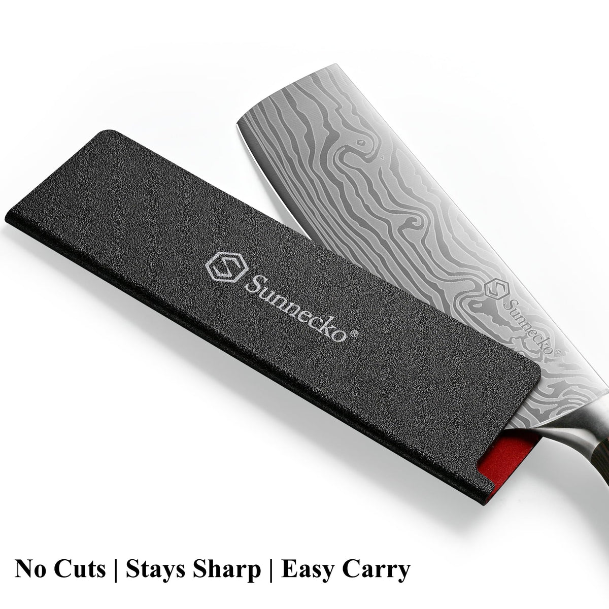 Sunnecko Nakiri 7-inch knife easy to clean and maintain for daily use.