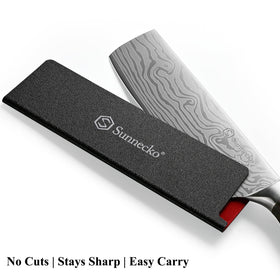 Sunnecko Nakiri 7-inch knife easy to clean and maintain for daily use.