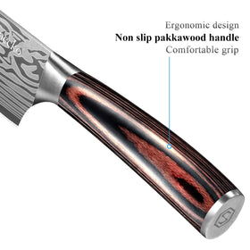 Sunnecko Nakiri 7-inch fruit prep delivering uniform slices for freshness.