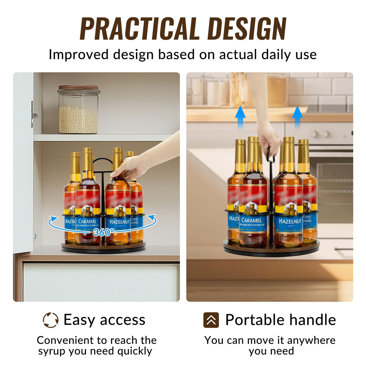 SUNNEKO portable handle enables easy transport for gatherings and picnics.