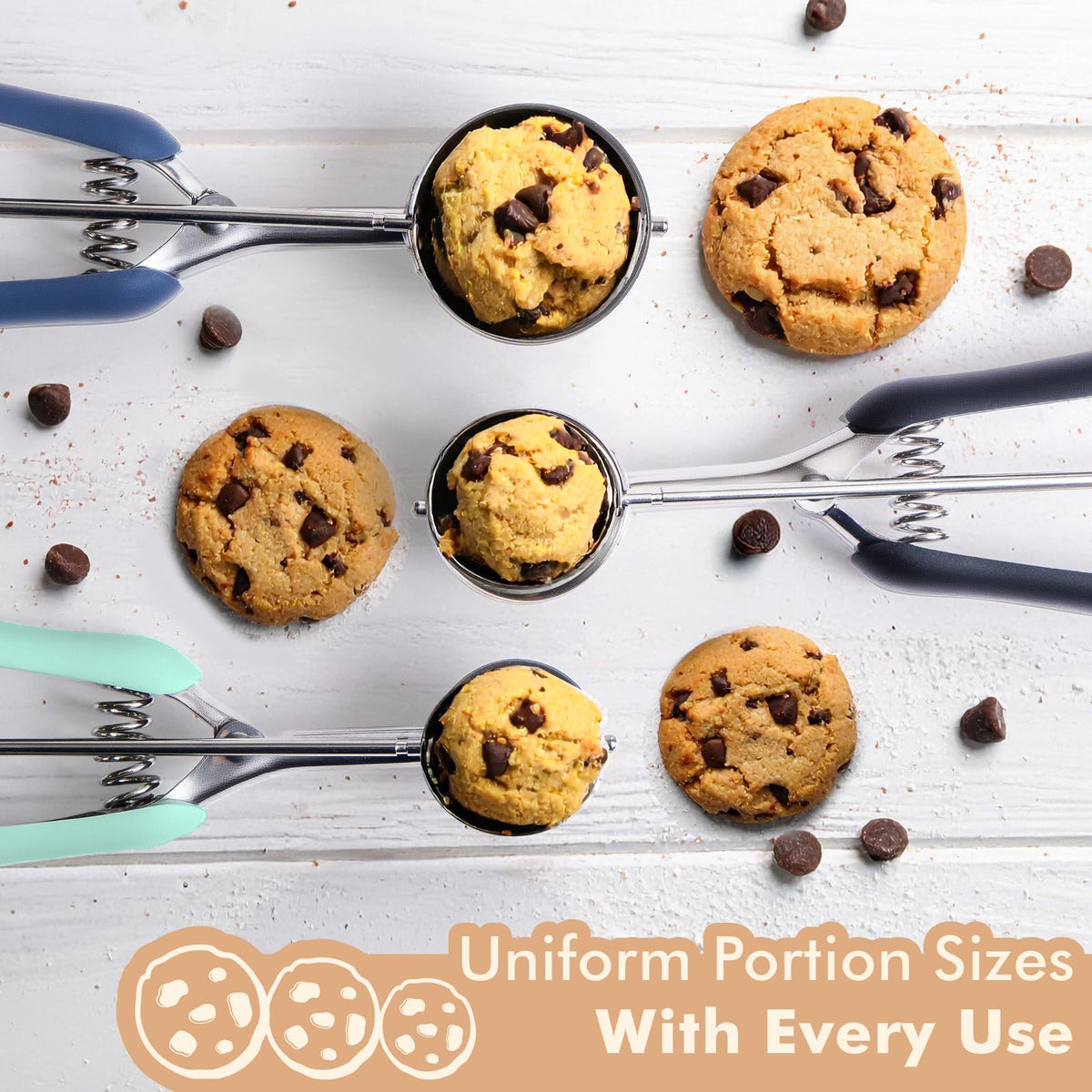 SUNNORN dishwasher-safe scoops for quick cleanup after baking