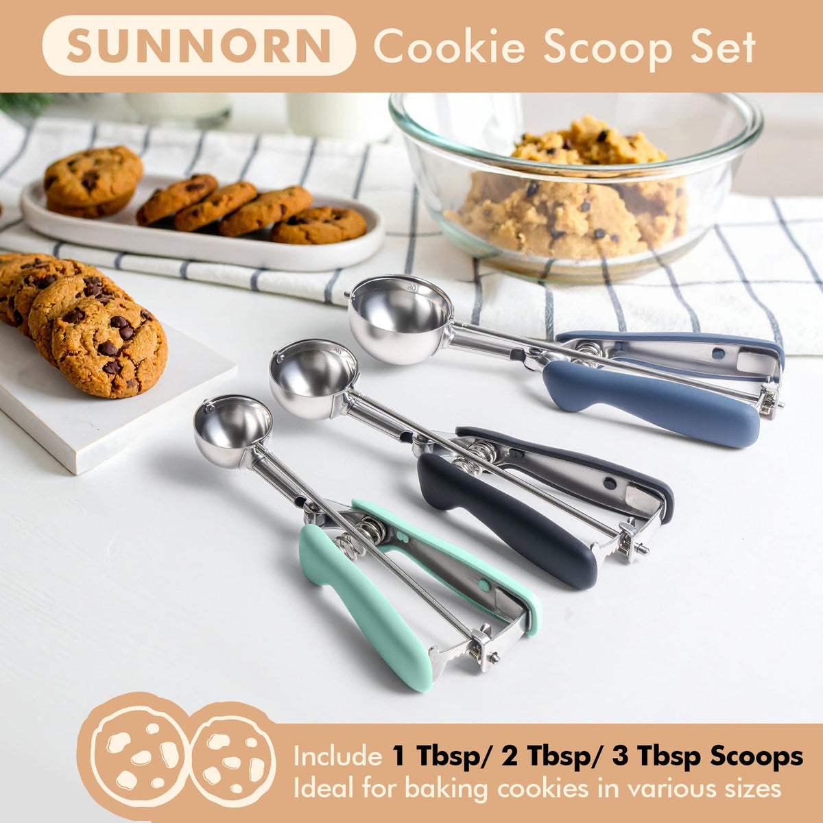 SUNNORN easy-release design releases dough with a press