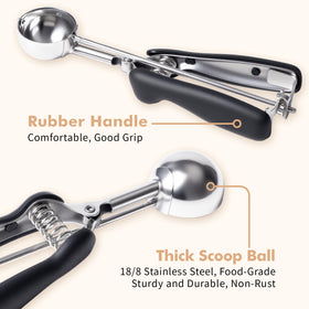 SUNNORN non-slip grip handles stay comfortable during scooping